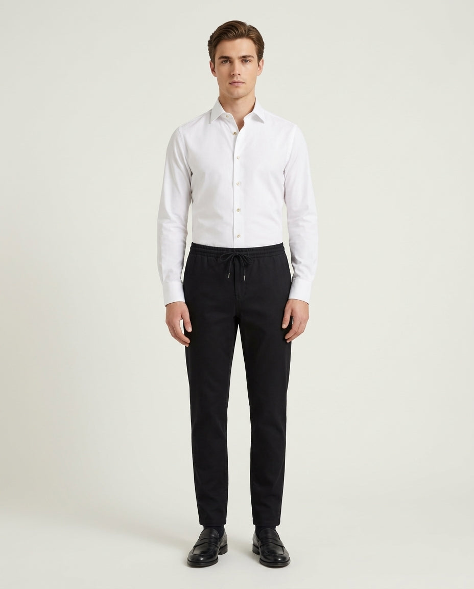 Linen Trousers Black