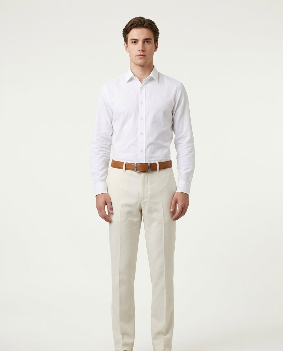 Aurea Hole-Free Belt - Cognac
