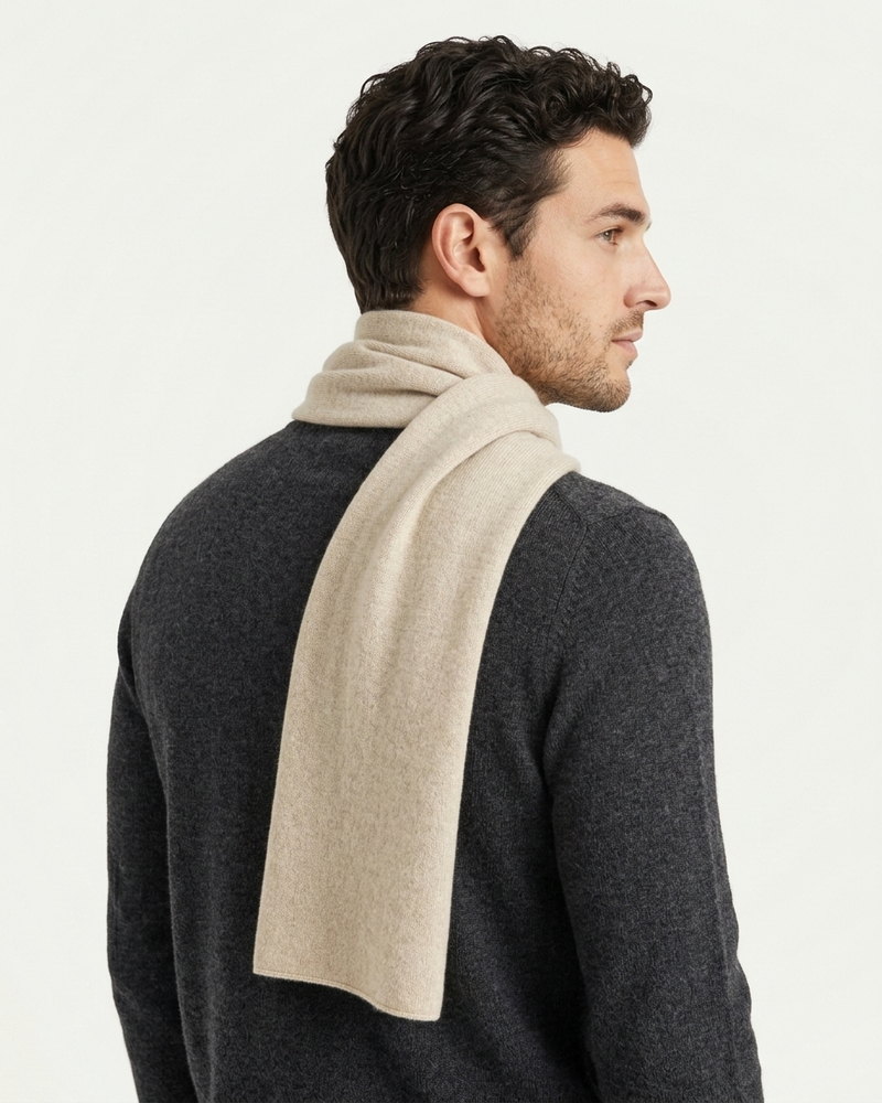Lugano Cashmere Scarf - Beige