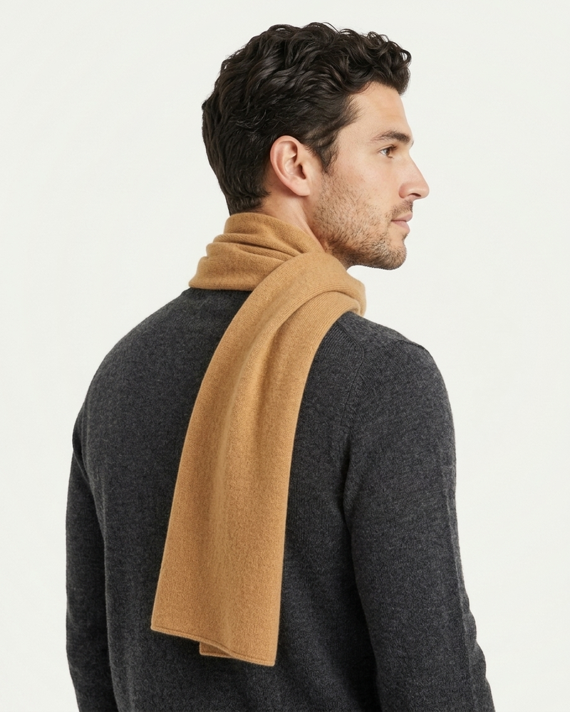 Lugano Cashmere Scarf - Camel