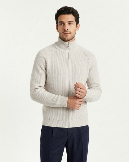 Amalfi Zipper Vest - White