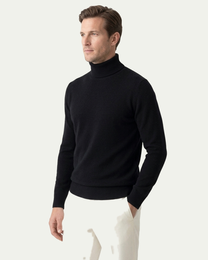 Pisa Wool Turtleneck - Black