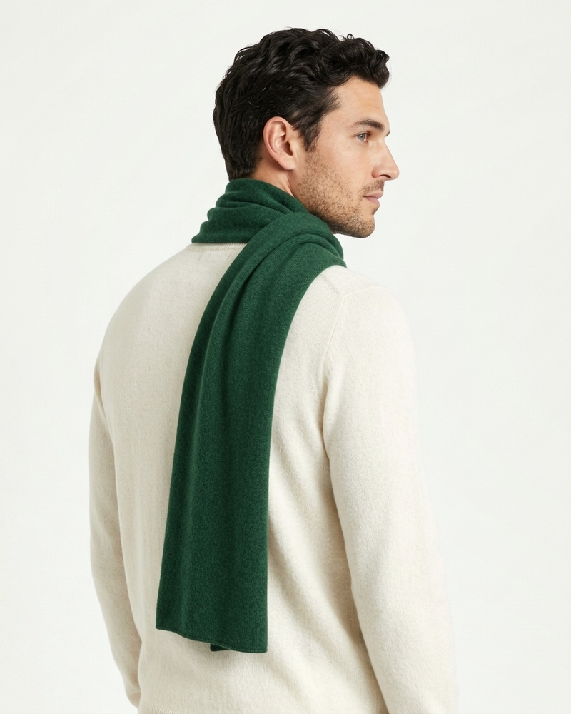 Lugano Cashmere Scarf - Green