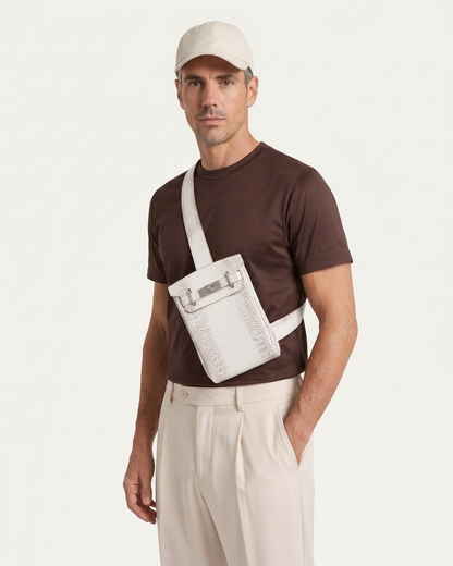Croco Madrid Crossbody - Glacier | LIMITED EDITION