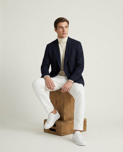 Boston Leather Trainer - White