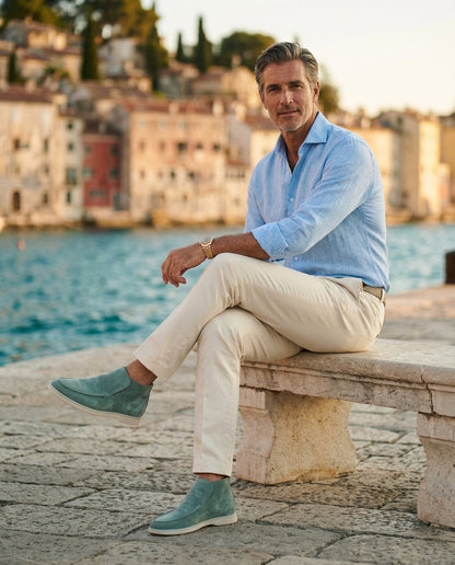 Monaco High Top Loafer - Mint Green