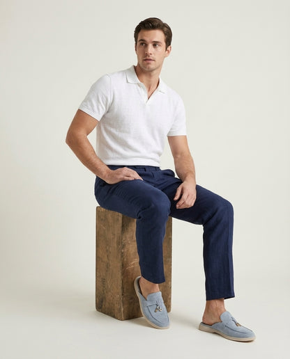 Sky Blue Suède Mediterranean Mule