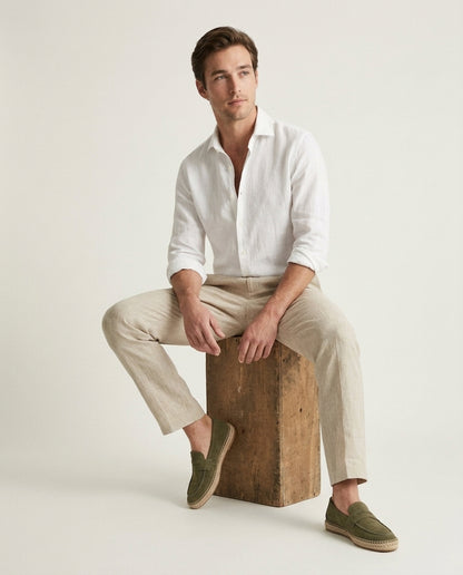 Olive Suède Riviera Espadrille
