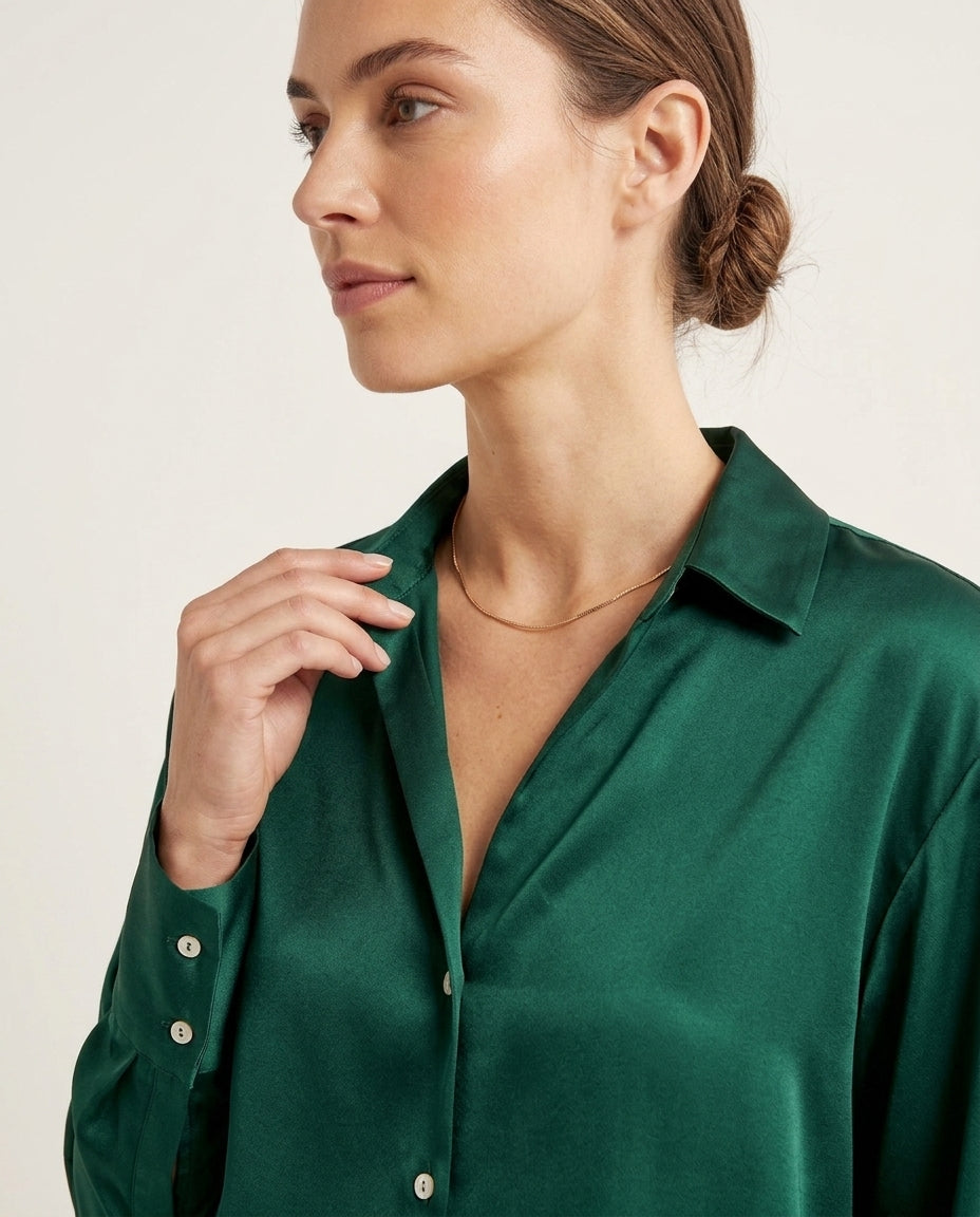 Prague Classic Shirt - Emerald Green