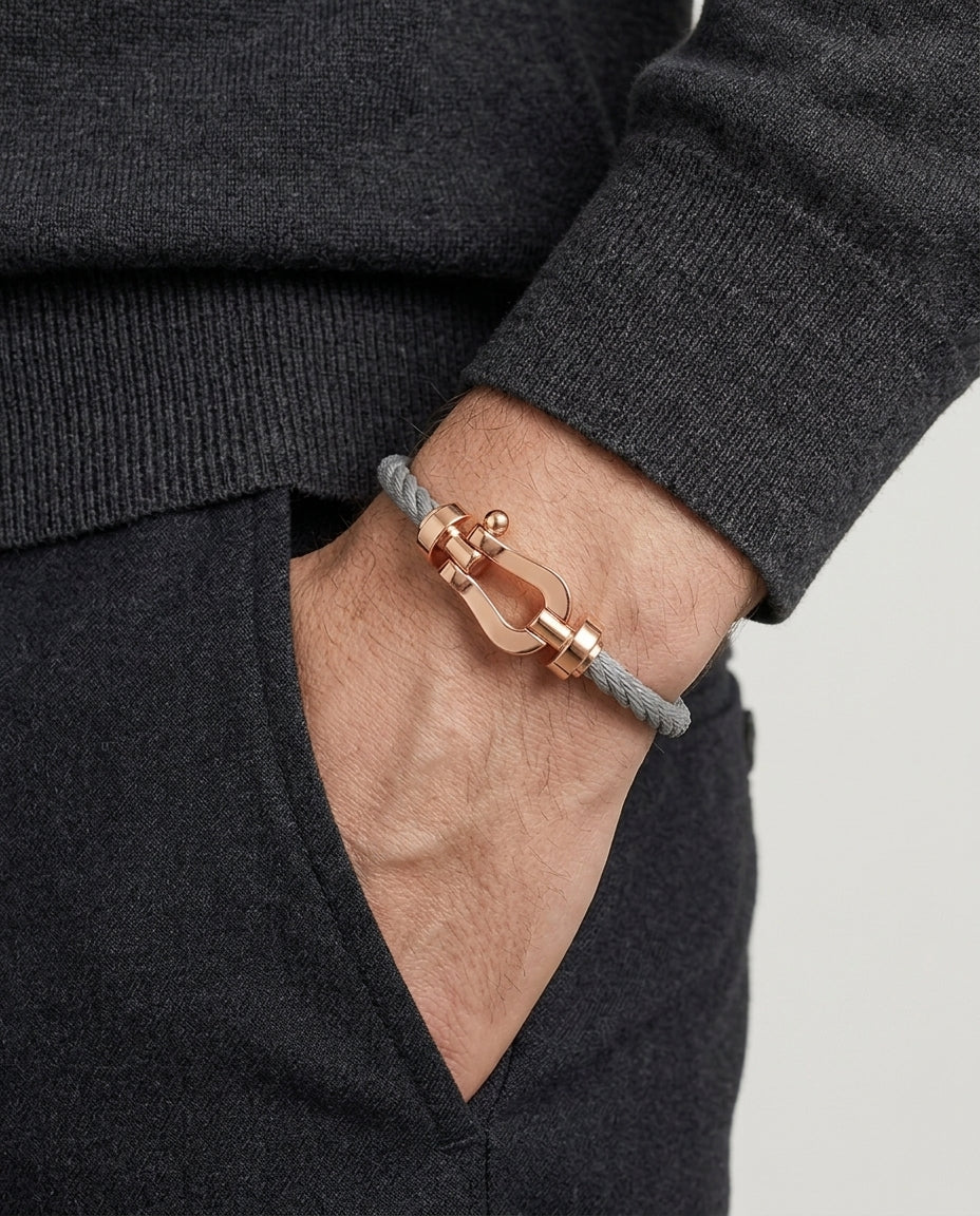 Davos Bracelet Gray / Rose Gold