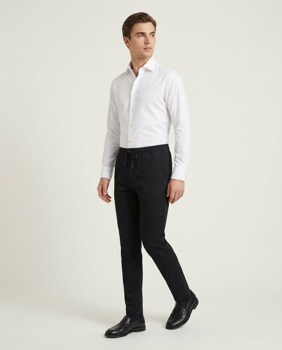 Linen Trousers Black