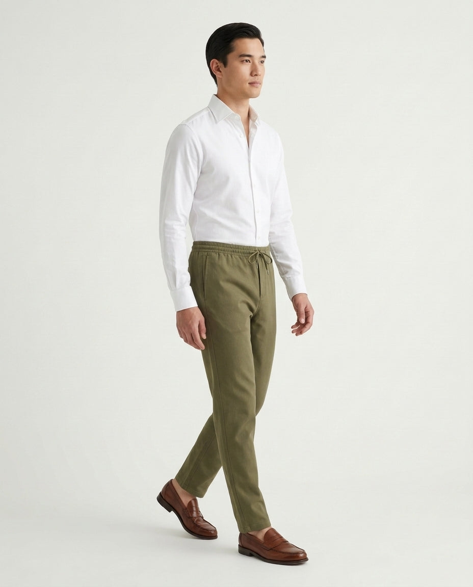 Linen Trousers Olive