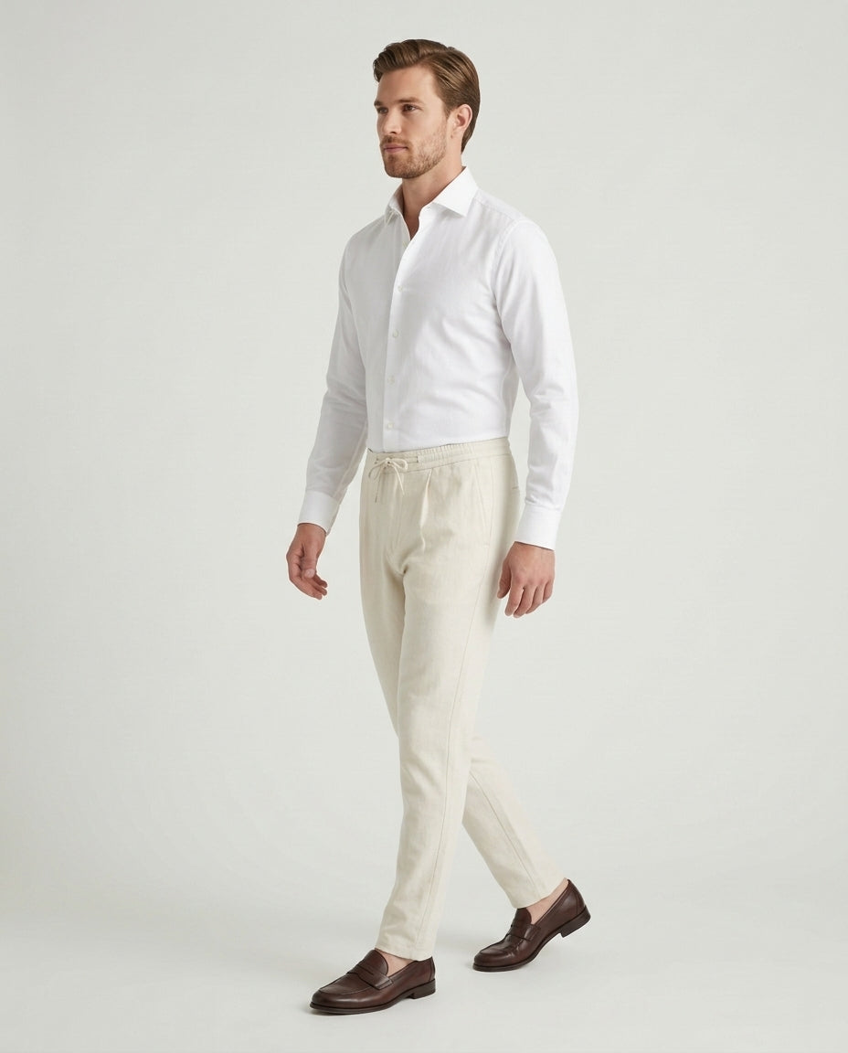 Linen Trousers White