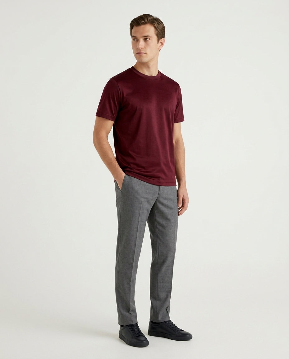 Como Tee Burgundy
