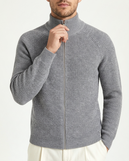 Amalfi Zipper Vest - Grey