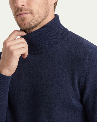 Pisa Wool Turtleneck - Navy