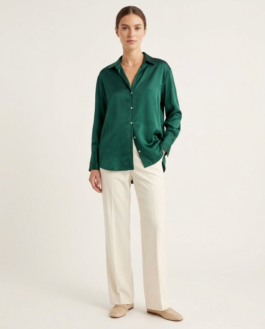 Prague Classic Shirt - Emerald Green