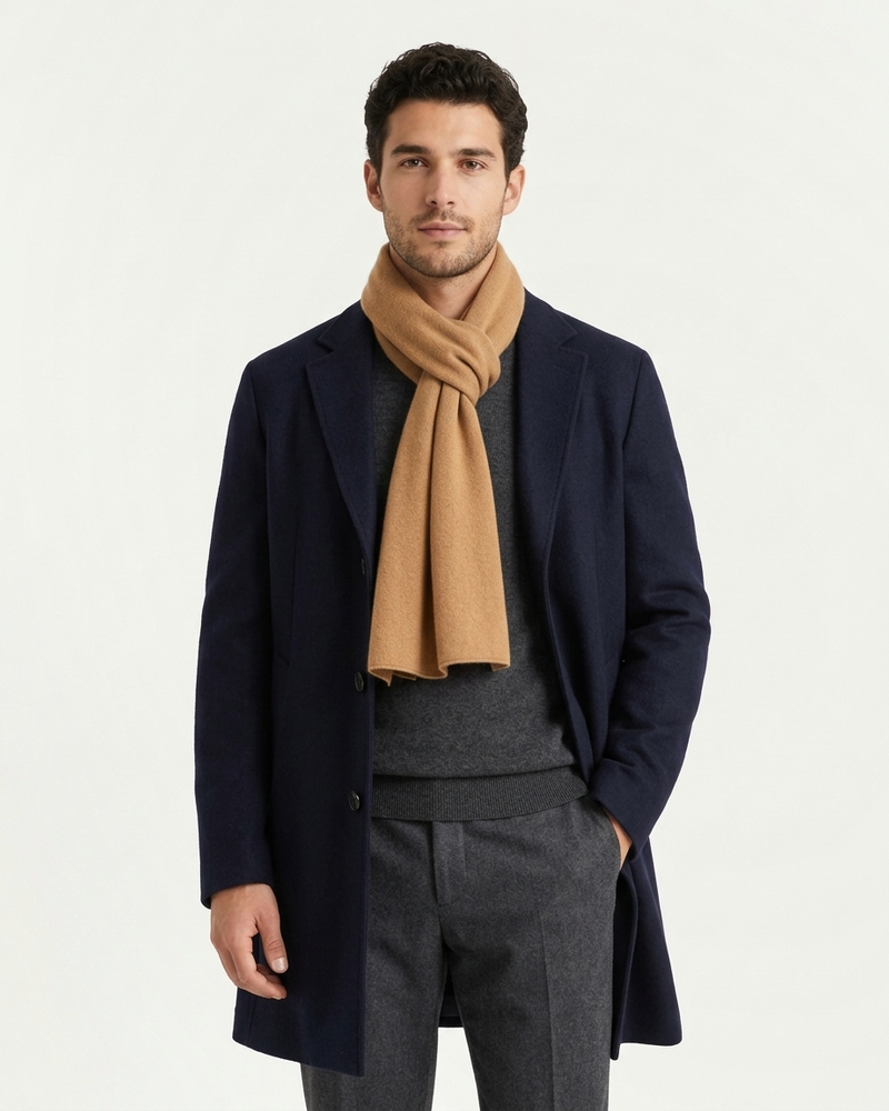Lugano Cashmere Scarf - Camel