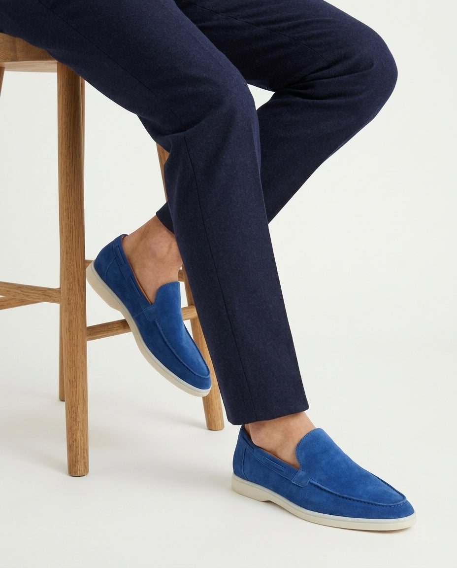 Classic Suède Loafer Berry Blue