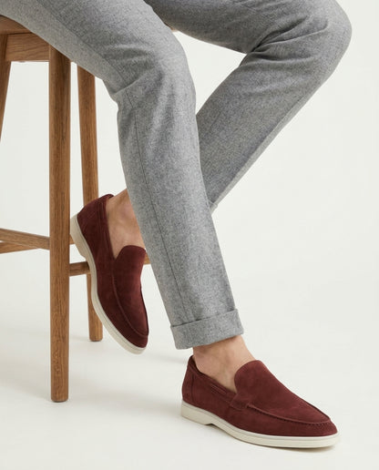 Classic Suède Loafer Bordeaux