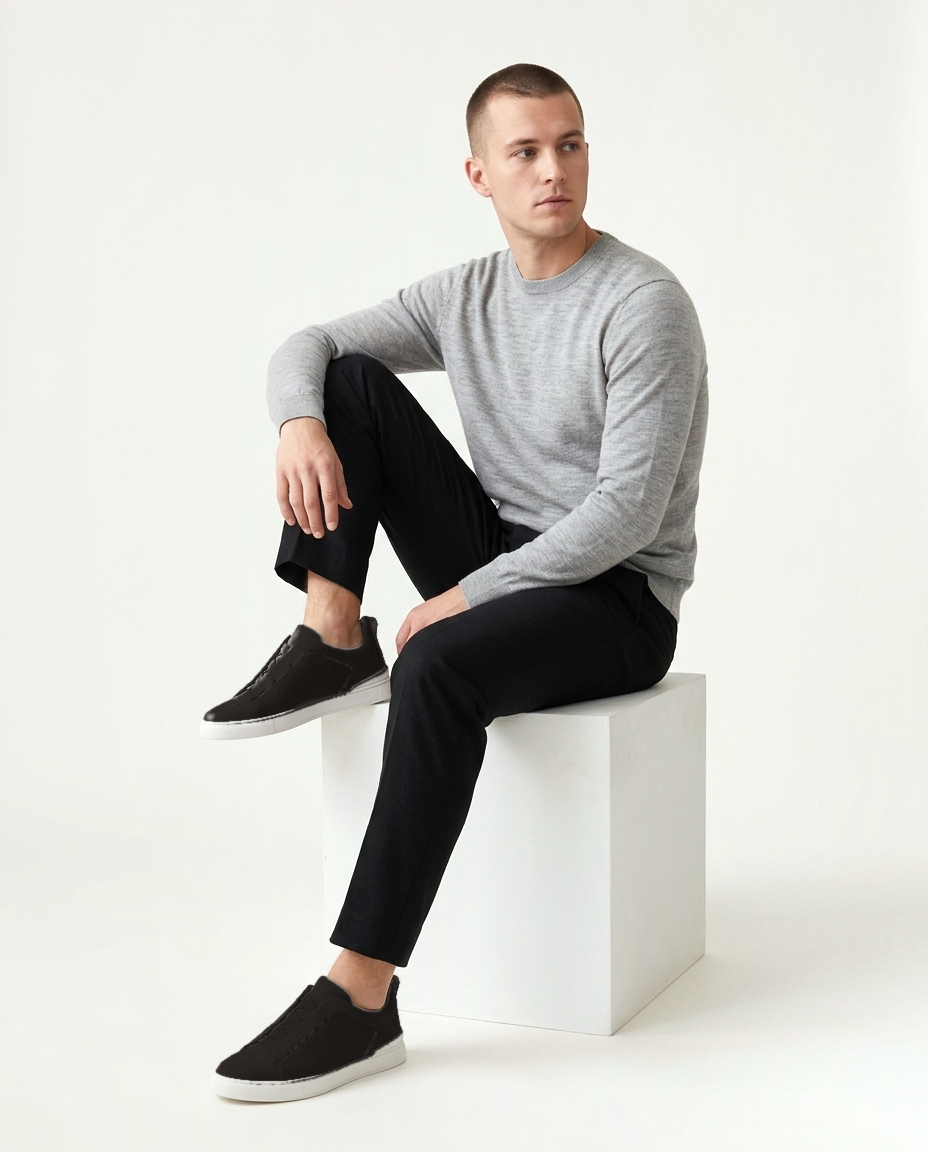 Croco St. Moritz Trainer 2.0 - Black