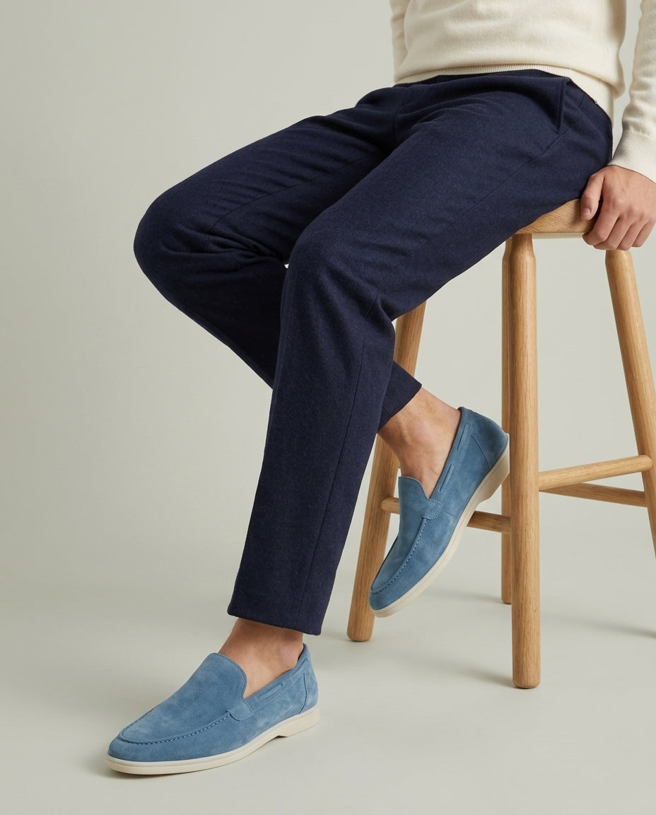 Classic Suède Loafer Ocean Blue
