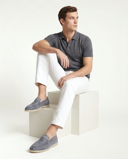 Croco Suede Loafer - Grey | LIMITED EDITION