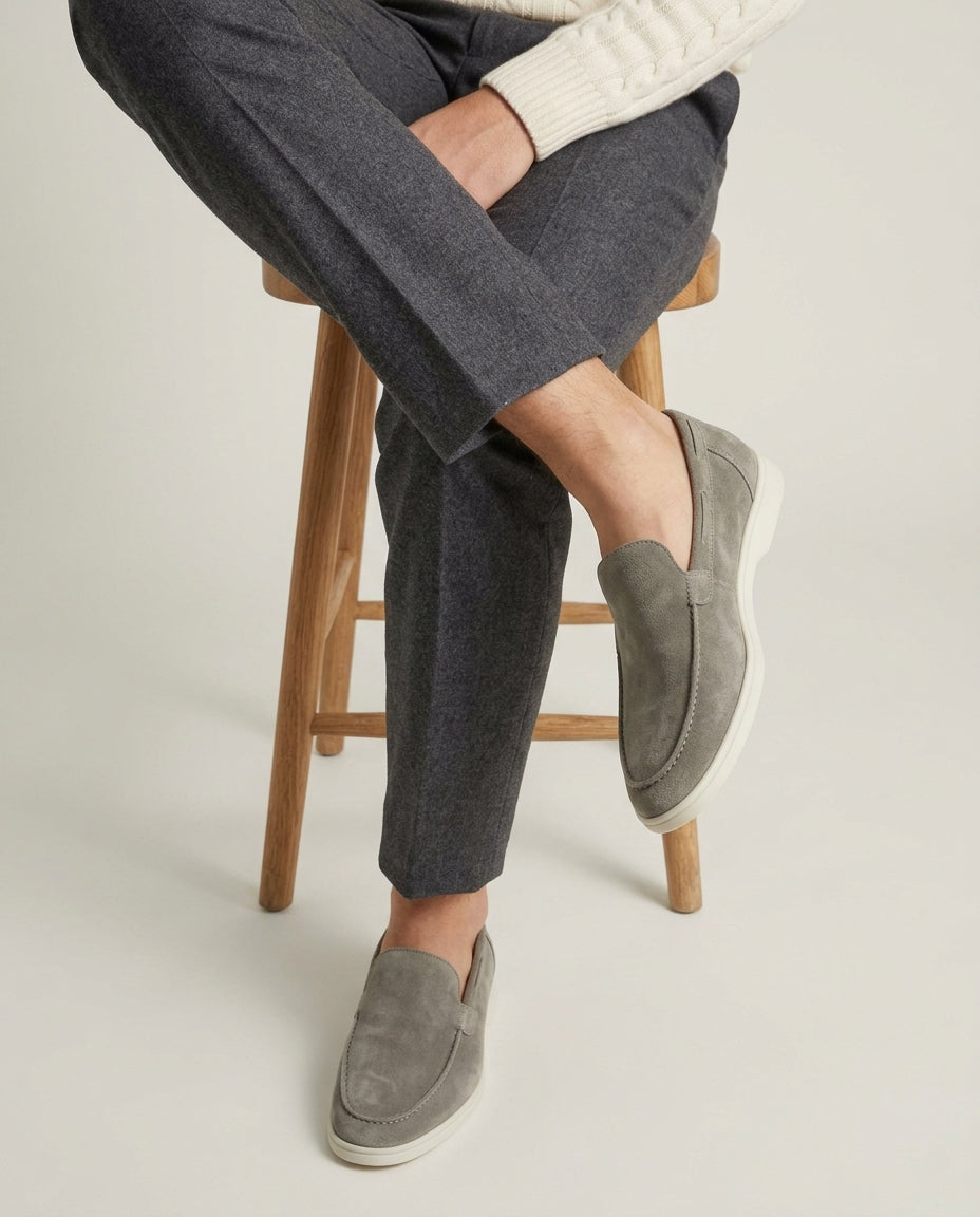 Classic Suède Loafer Olive Green