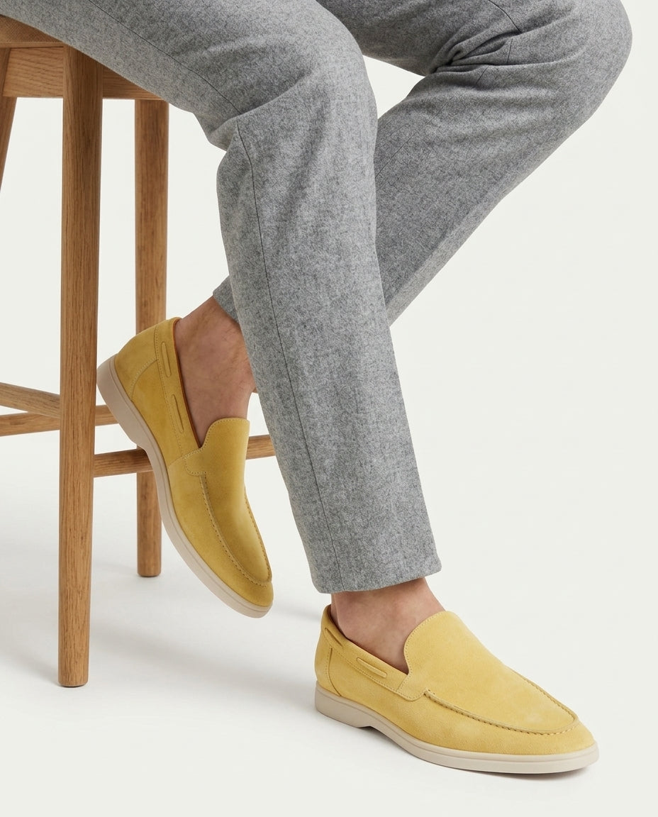 Classic Suède Loafer Citrus Yellow