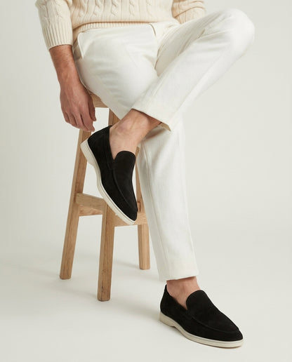 Classic Suède Loafer Black