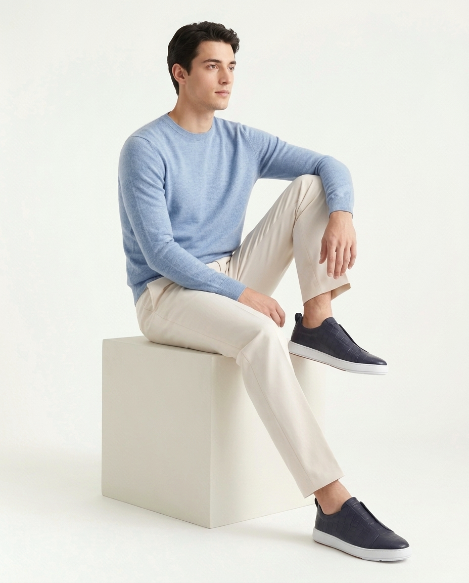 Croco St. Moritz Trainer - Navy
