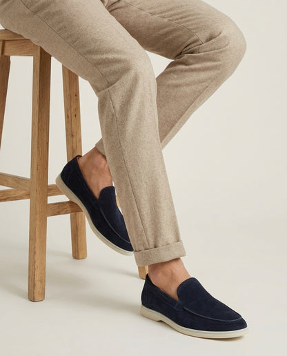 Classic Suède Loafer Navy Blue