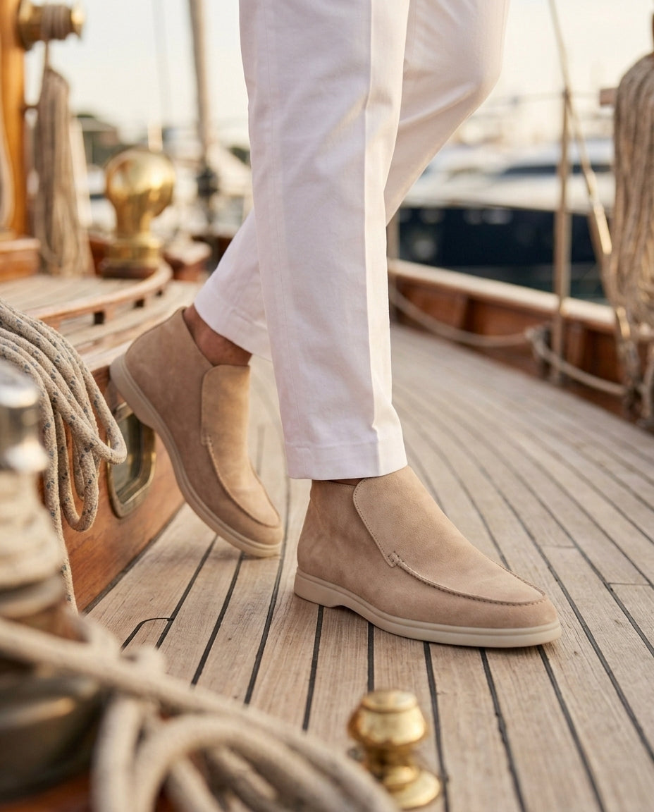 Monaco High Top Loafer - Beige