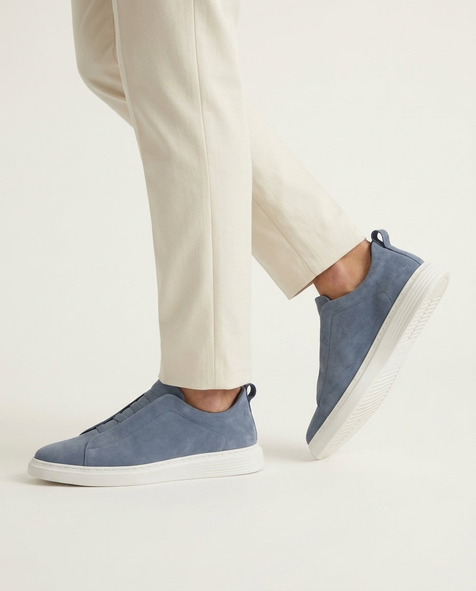 St. Moritz Slip-On Trainer – Light Blue