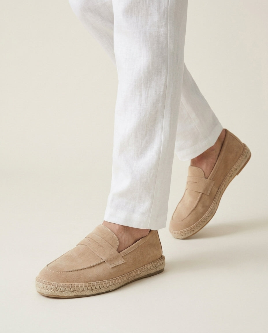 Beige Suède Riviera Espadrille