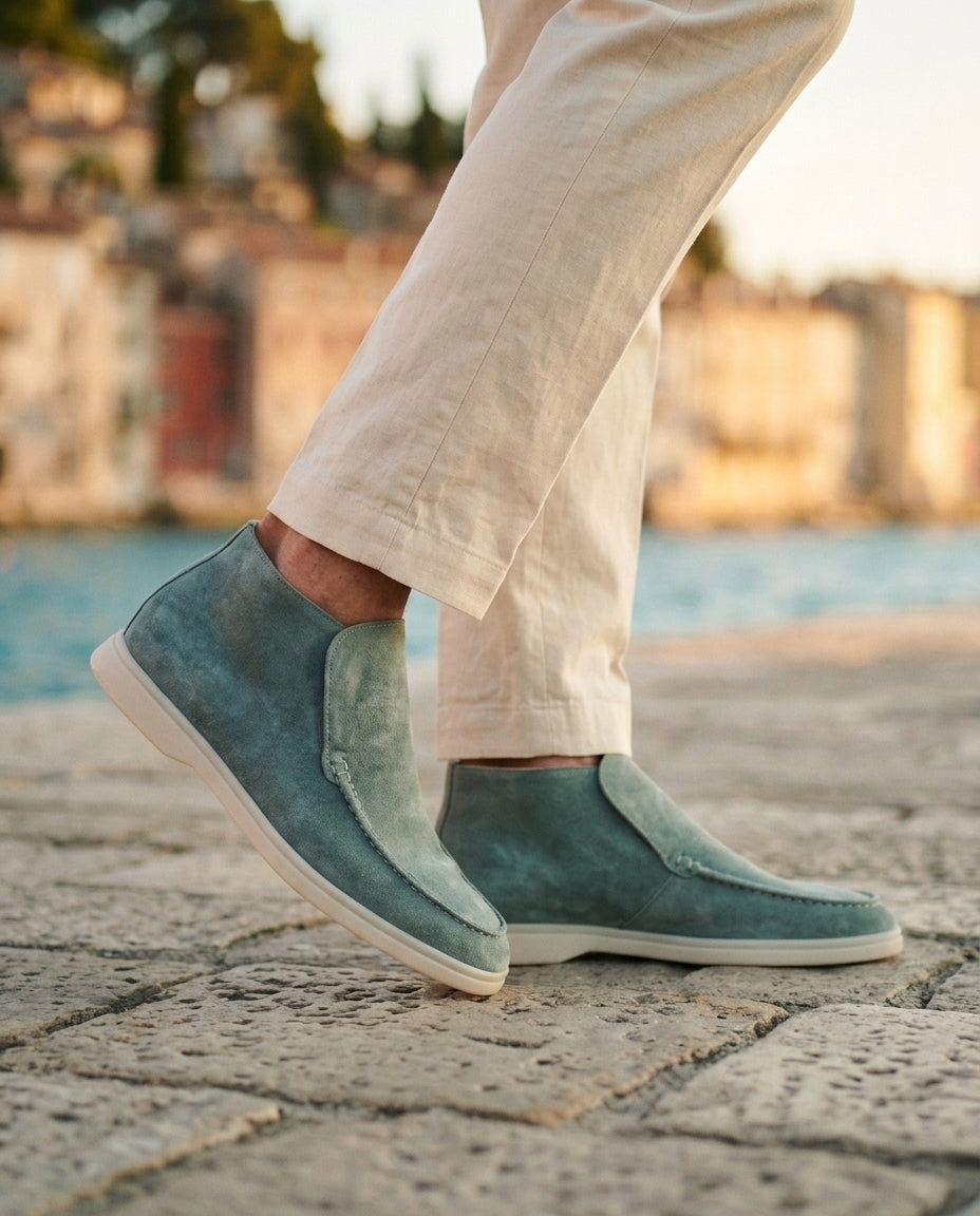 Monaco High Top Loafer - Mint Green