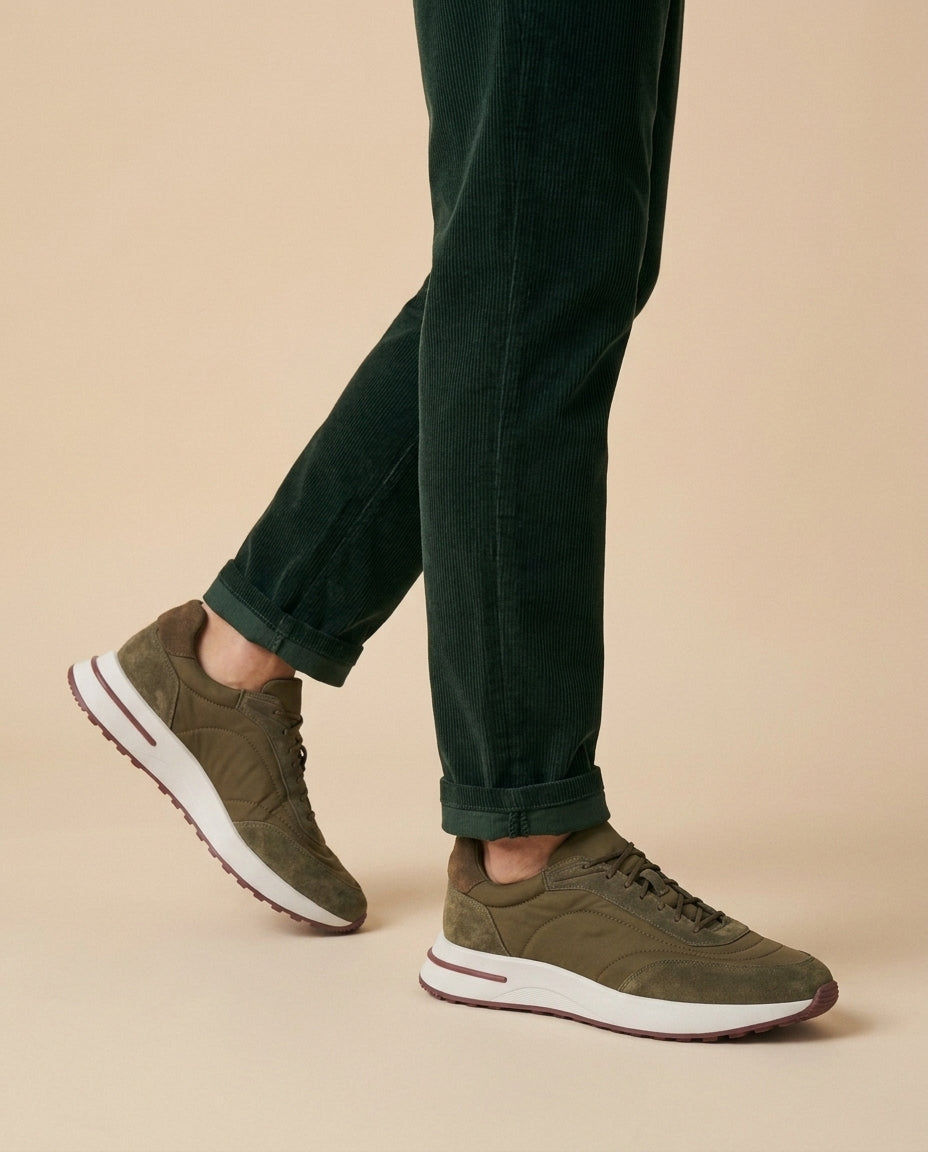 Valmont Sneaker - Khaki Green