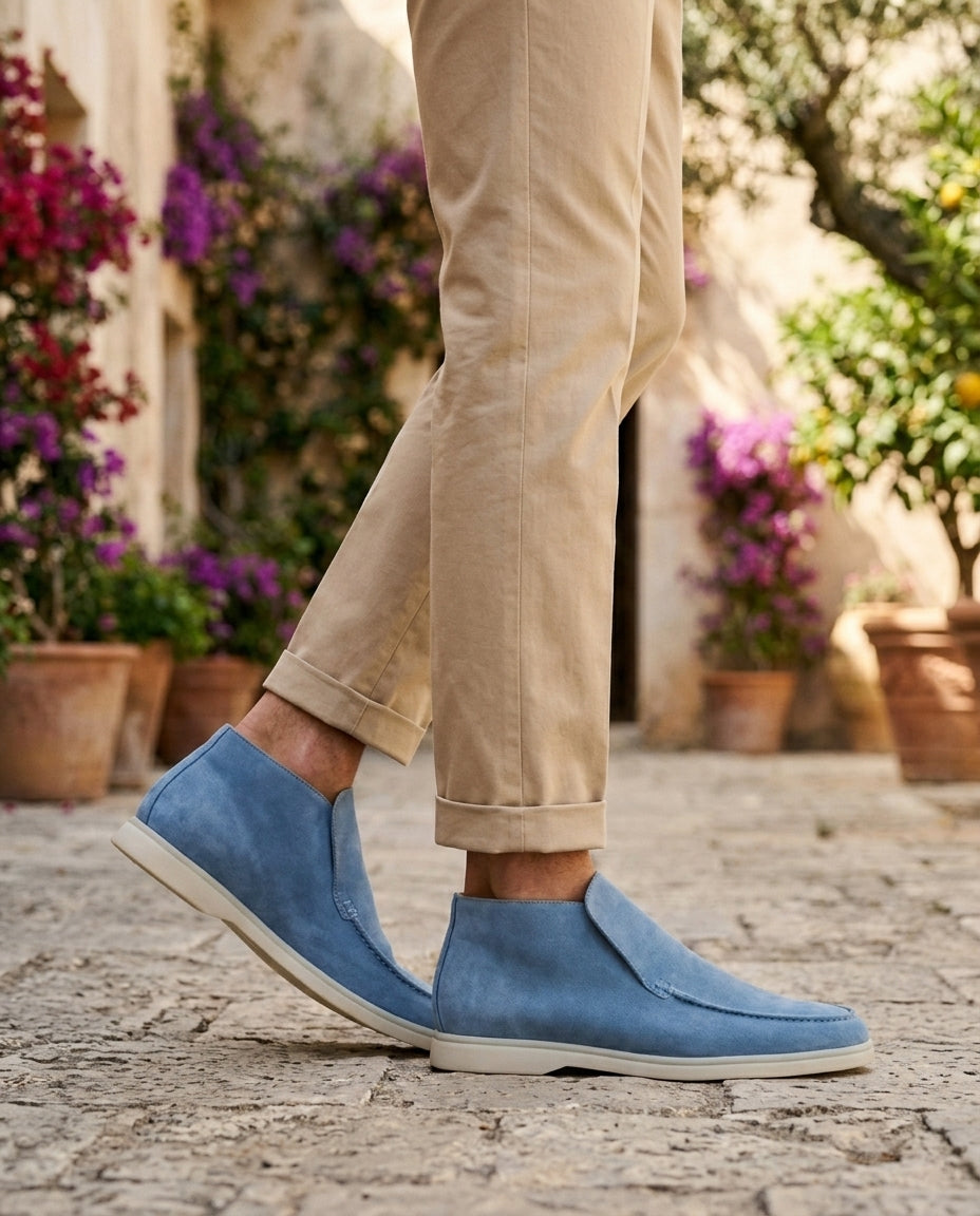 Monaco High Top Loafer - Sky Blue