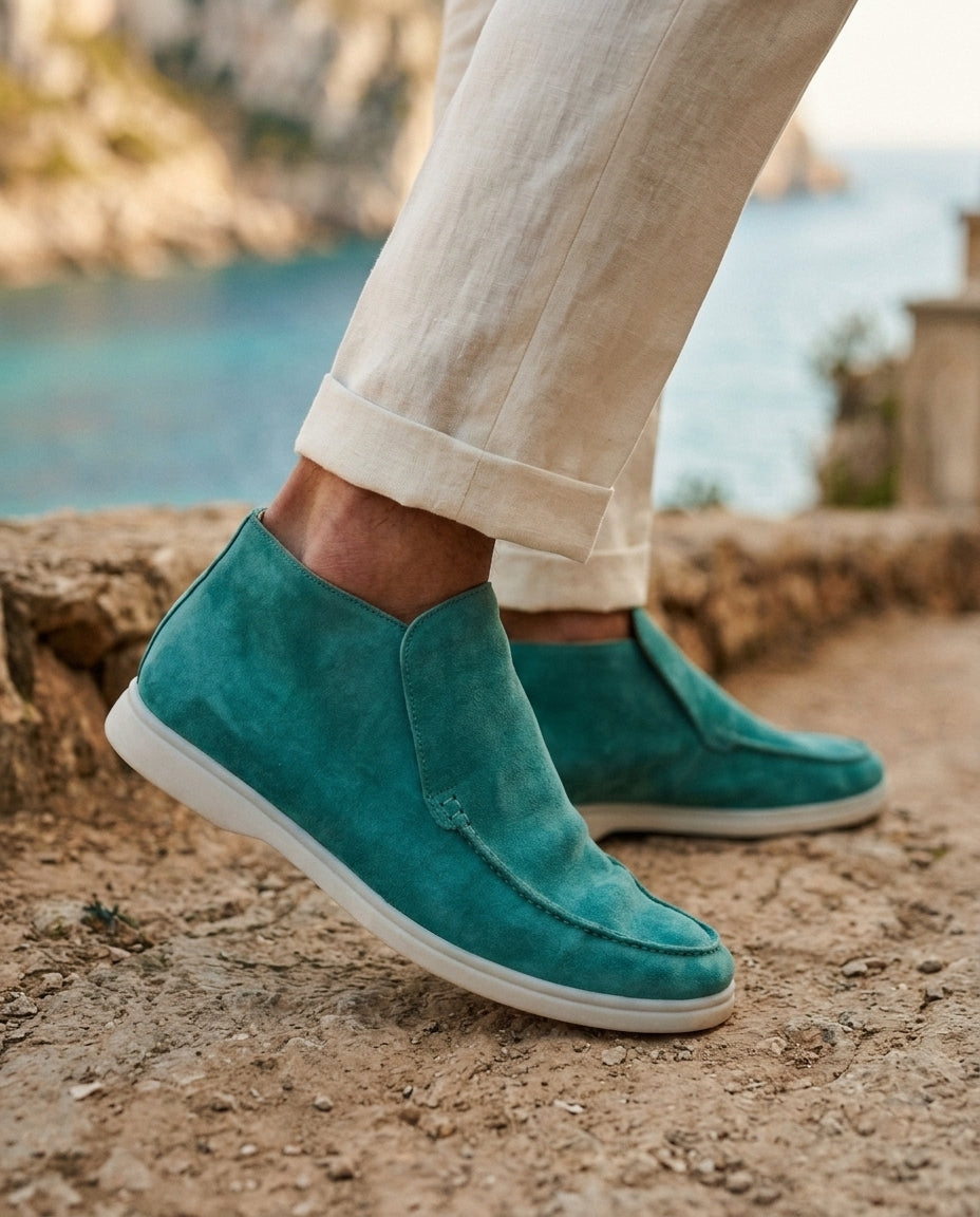 Monaco High Top Loafer - Turquoise