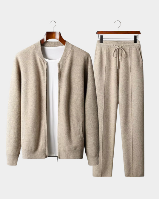 Pure Extra-Fine Merino Wool Sand Falconi Set