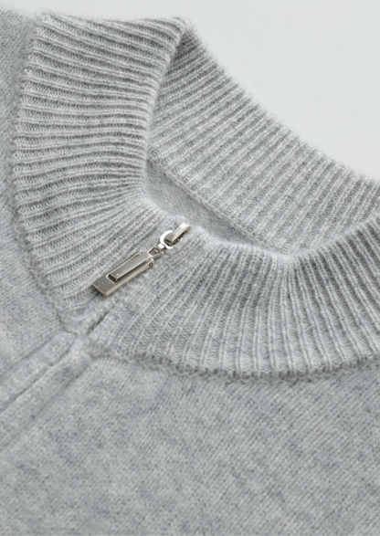 Pure Extra-Fine Merino Wool Light Gray Luzzo Set