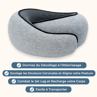 LuxTrav™ – Oreiller de Voyage à Mémoire de Forme