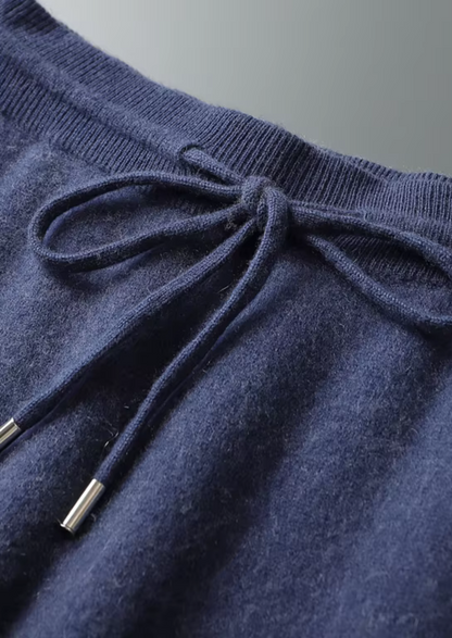 Premium Cashmere Navy Blue Milano Leisure Set
