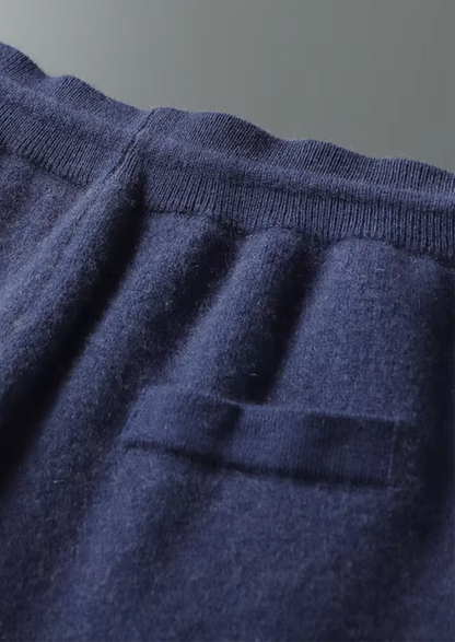 Premium Cashmere Navy Blue Milano Leisure Set