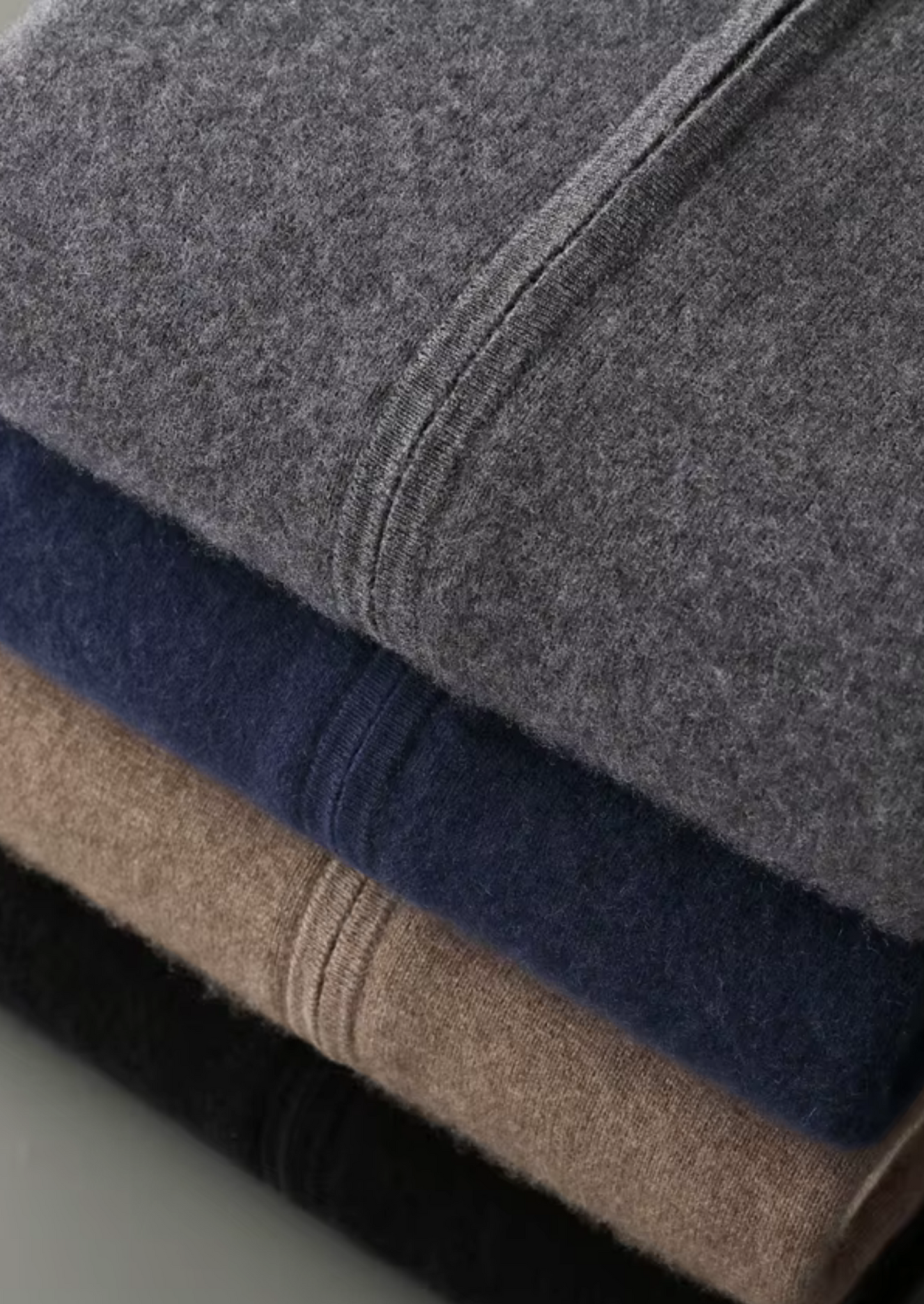 Pure Extra-Fine Merino Wool Dark Mocha Damien Set