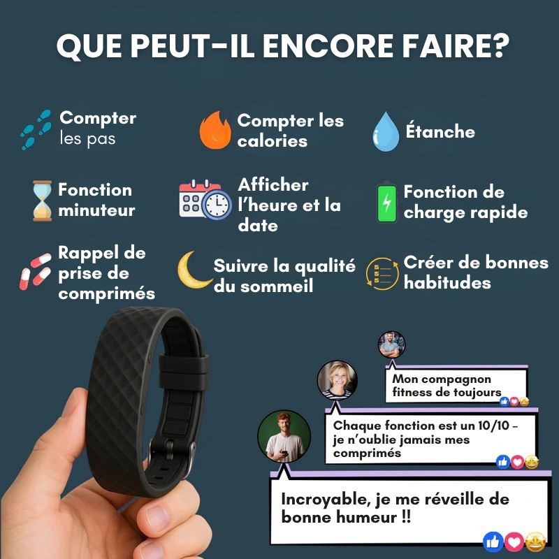 SOMÉA™ Bracelet Réveil Vibrant