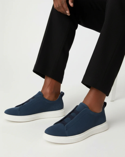 St. Moritz Slip-On Trainer – Navy Blue