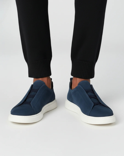 St. Moritz Slip-On Trainer – Navy Blue