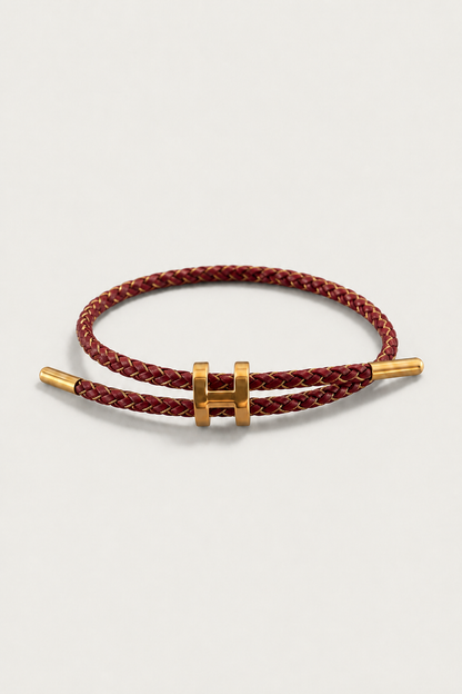 Valecour Bracelet Burgundy/Gold