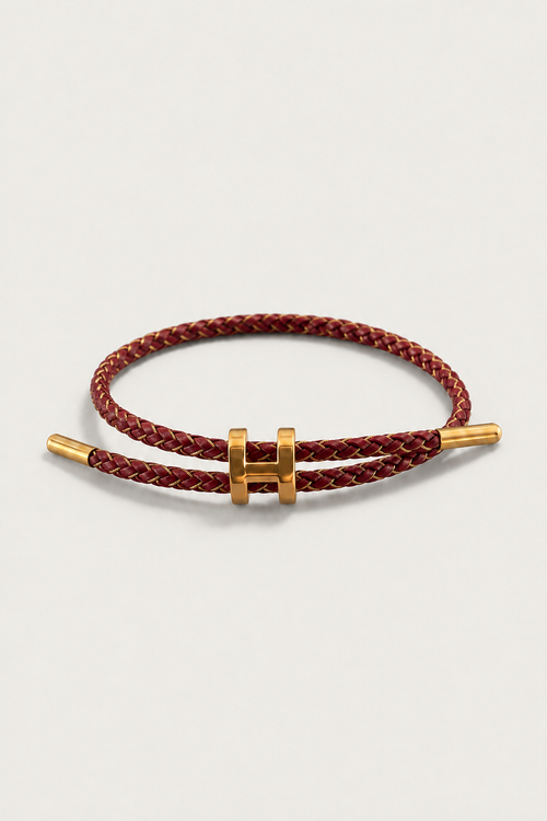 Valecour Bracelet Burgundy/Gold